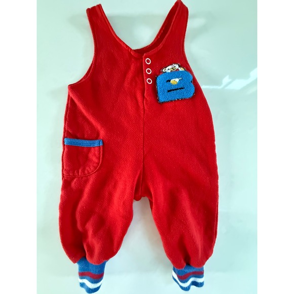 Buster Brown Other - Vintage Buster Brown One Piece Romper Playsuit Baby Size 6-9 Months Red Bear B